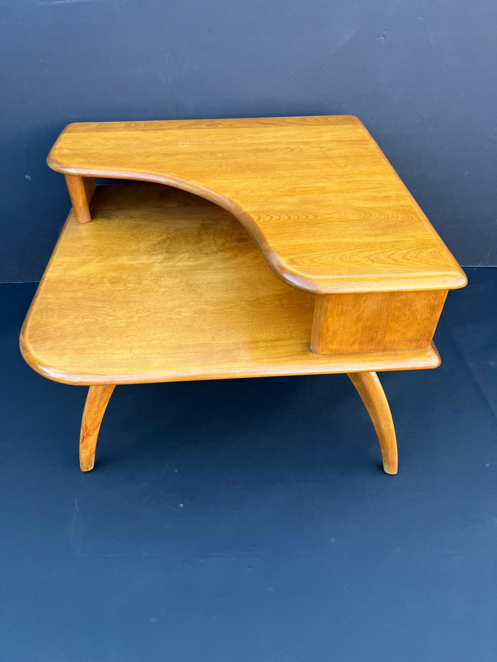 1970s Vintage Heywood Wakefield Side/Corner Table -Pair - 9