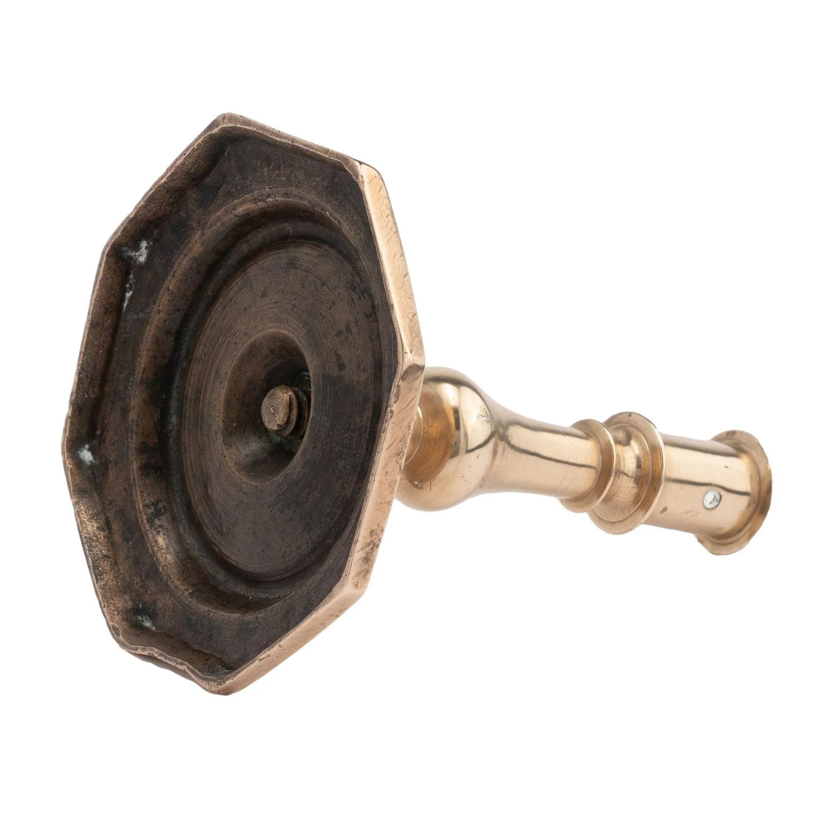 French or English Cast Bell Metal Candlestick, 1680-1720 - 6