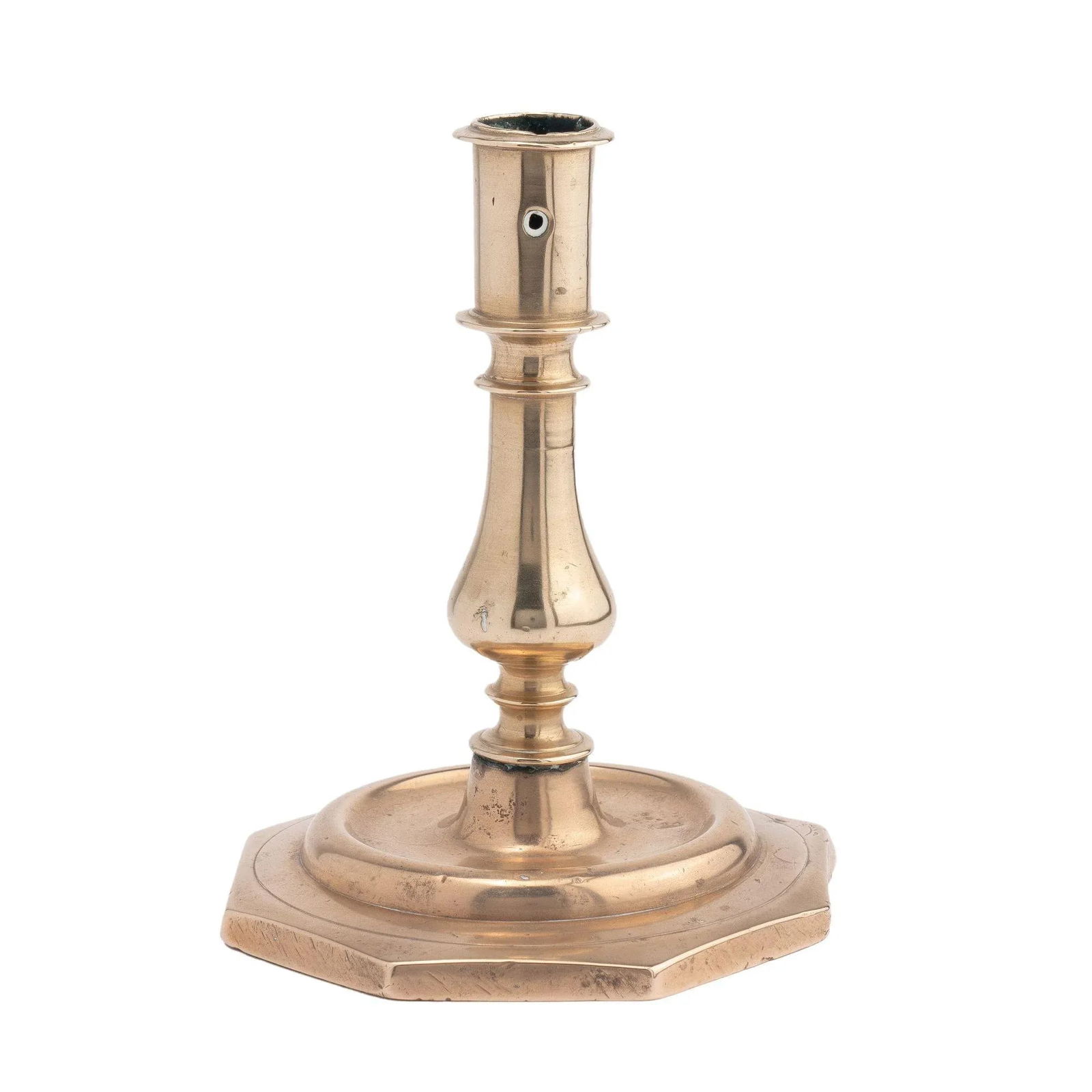 French or English Cast Bell Metal Candlestick, 1680-1720 - 7