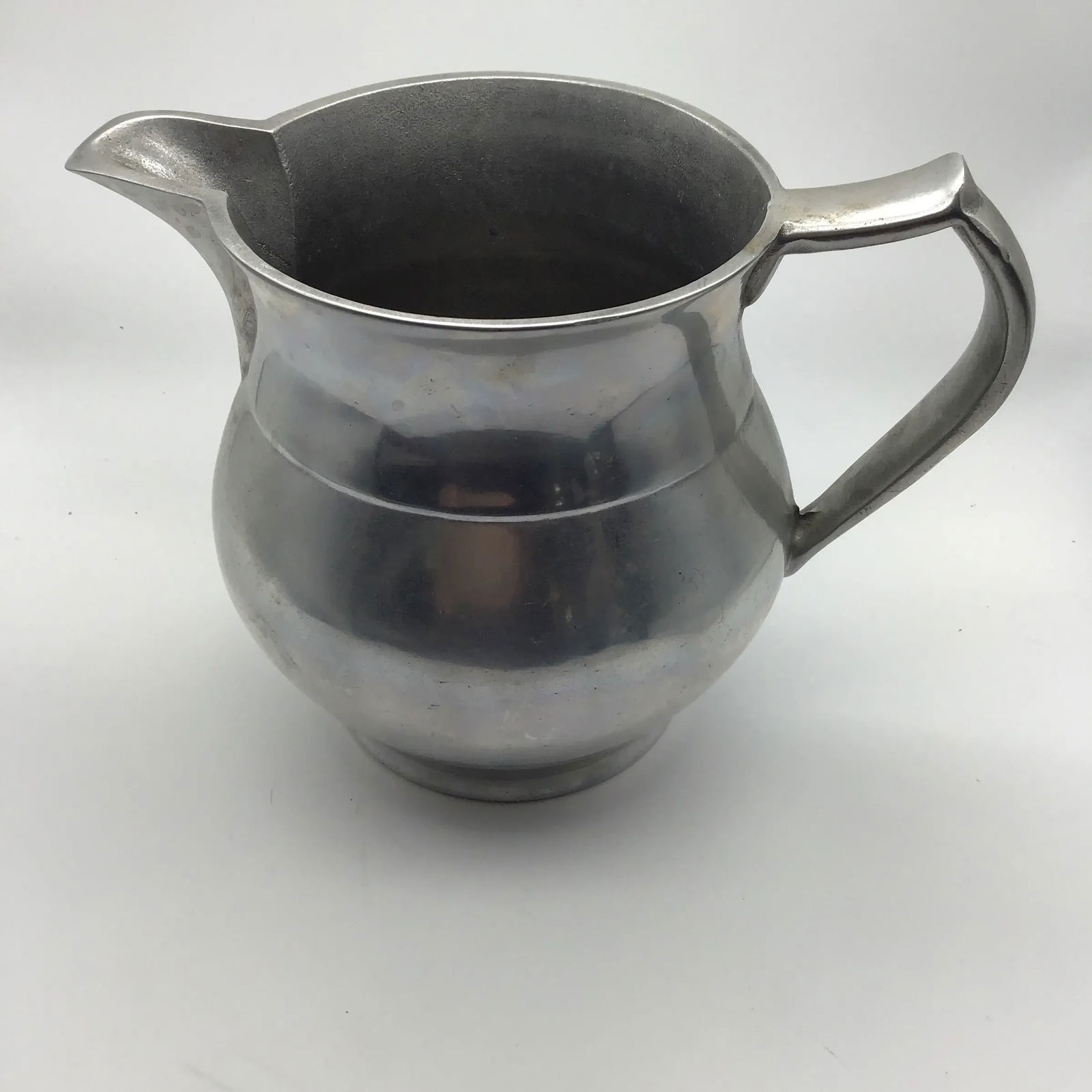 Wilton 1970s Vintage Pewter Pitcher Columbia Pa, Usa Pewter Water Plough English Tavern Pitcher - 2