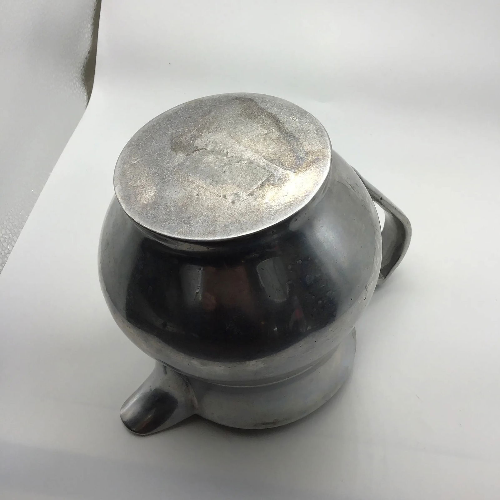 Wilton 1970s Vintage Pewter Pitcher Columbia Pa, Usa Pewter Water Plough English Tavern Pitcher - 7