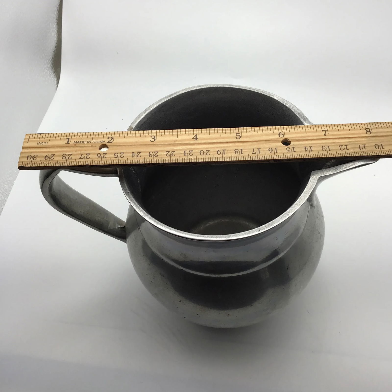 Wilton 1970s Vintage Pewter Pitcher Columbia Pa, Usa Pewter Water Plough English Tavern Pitcher - 8