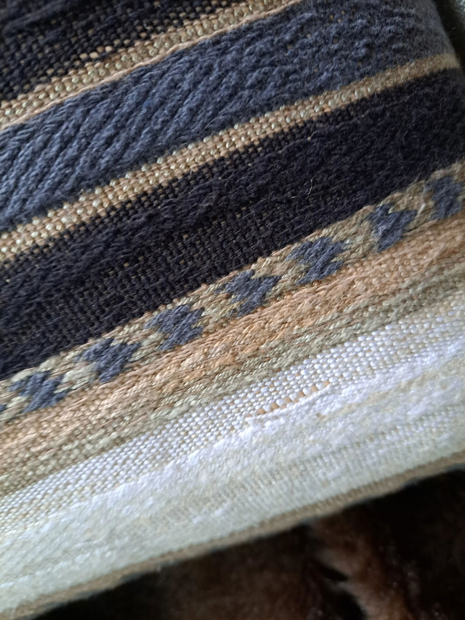 Serape Blanket Lumbar Pillows Kravet Couture Fabric Custom Made Contemporary Serape Blanket-Style Pi - 7