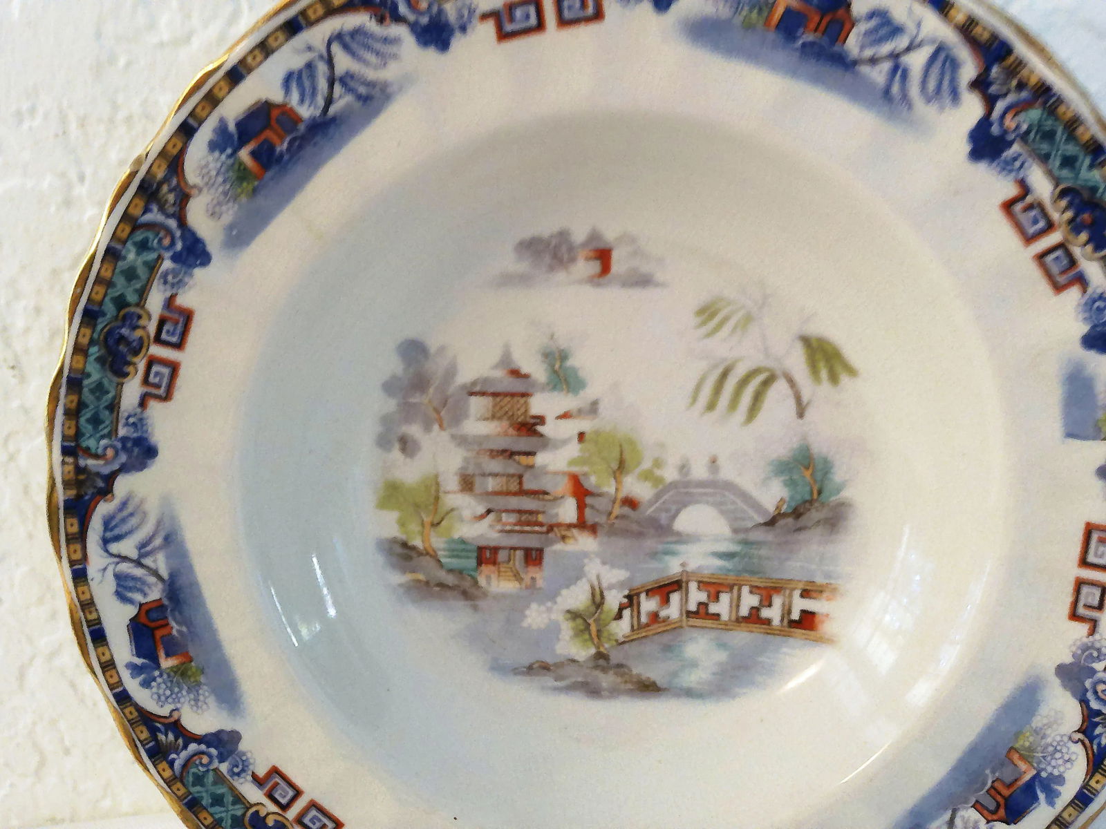 Mid-Century Chinese Porcelain Scenic Bowls, Set of 5 - 3