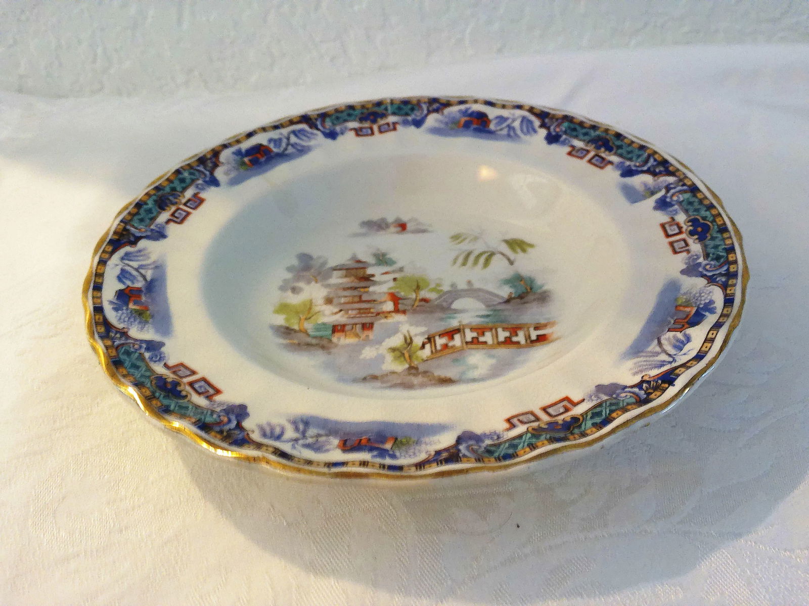 Mid-Century Chinese Porcelain Scenic Bowls, Set of 5 - 5