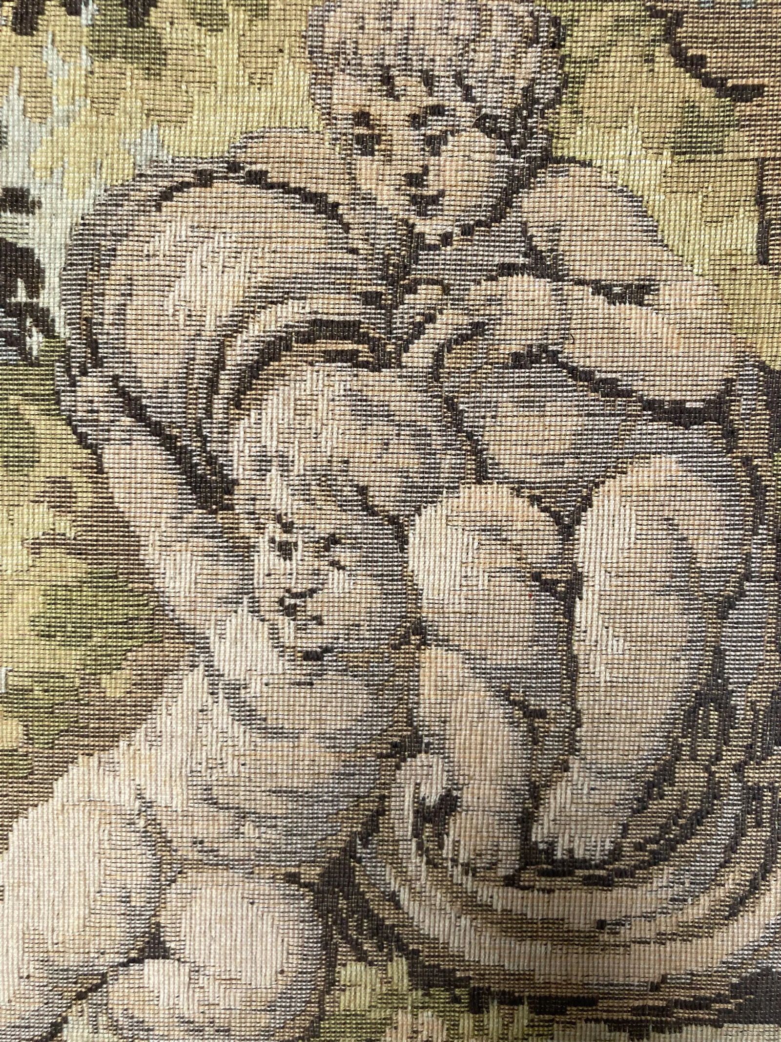 Mid 20th C Aubusson Style Inspired by Francis Boucher Vertical Verdure Romantic Wall Tapestry - 8