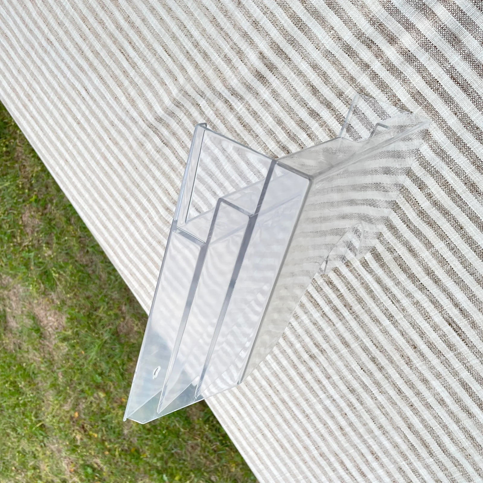 1980s Freestanding or Wall Mounted Lucite Mail or File Holder - 11