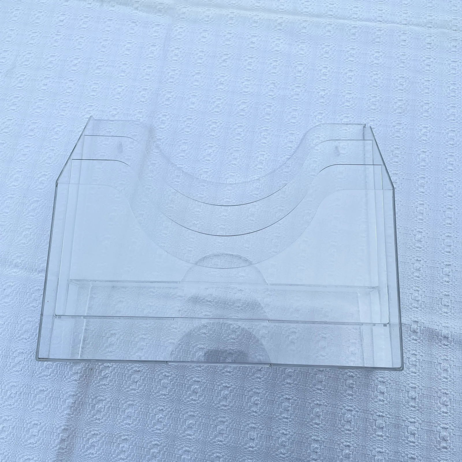 1980s Freestanding or Wall Mounted Lucite Mail or File Holder - 12