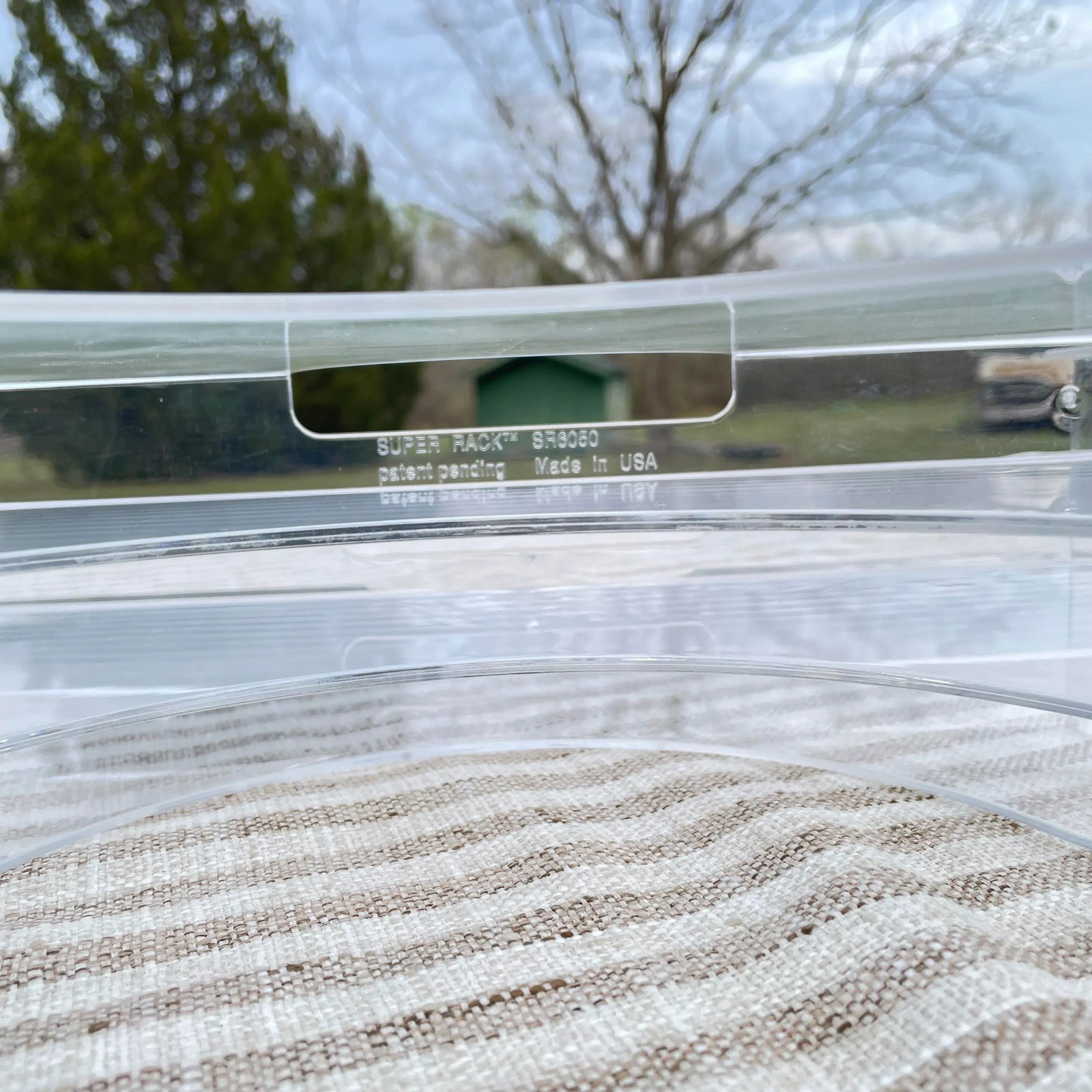 1980s Freestanding or Wall Mounted Lucite Mail or File Holder - 5