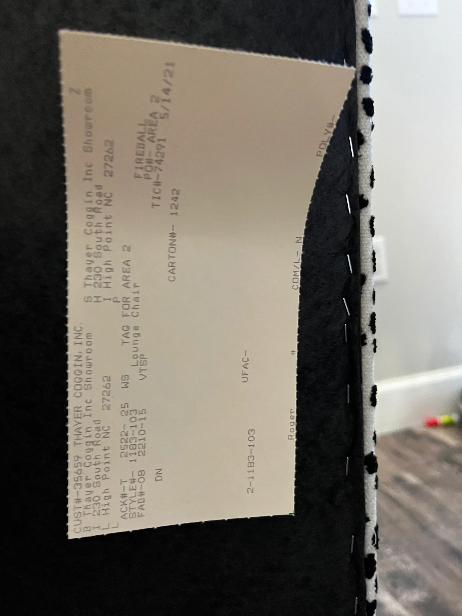 Thayer Coggin Roger Lounge Chair in Fireball - 11