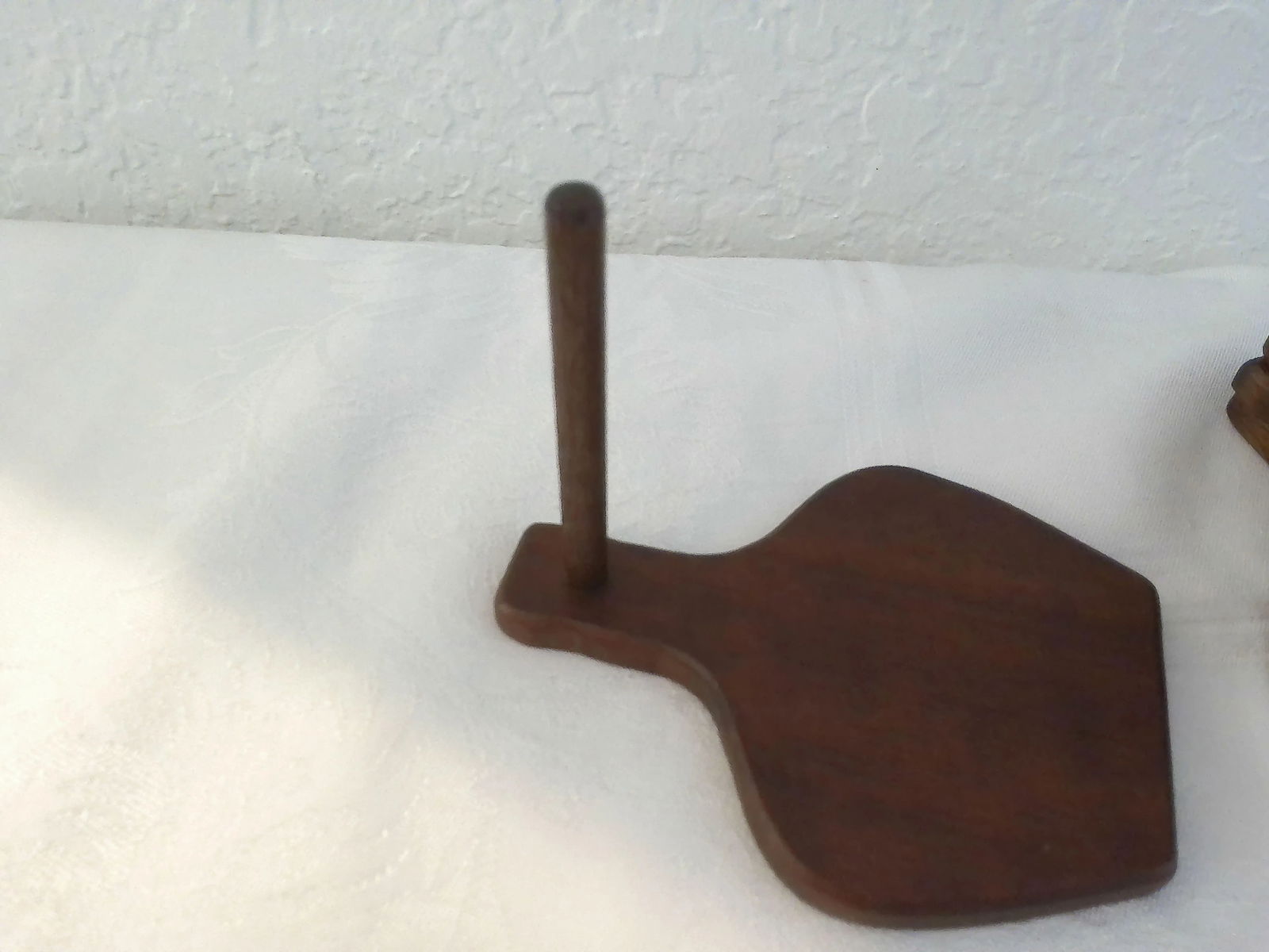 1970s Wood Model Boat Coasters with Holder, 9 Pieces - 4