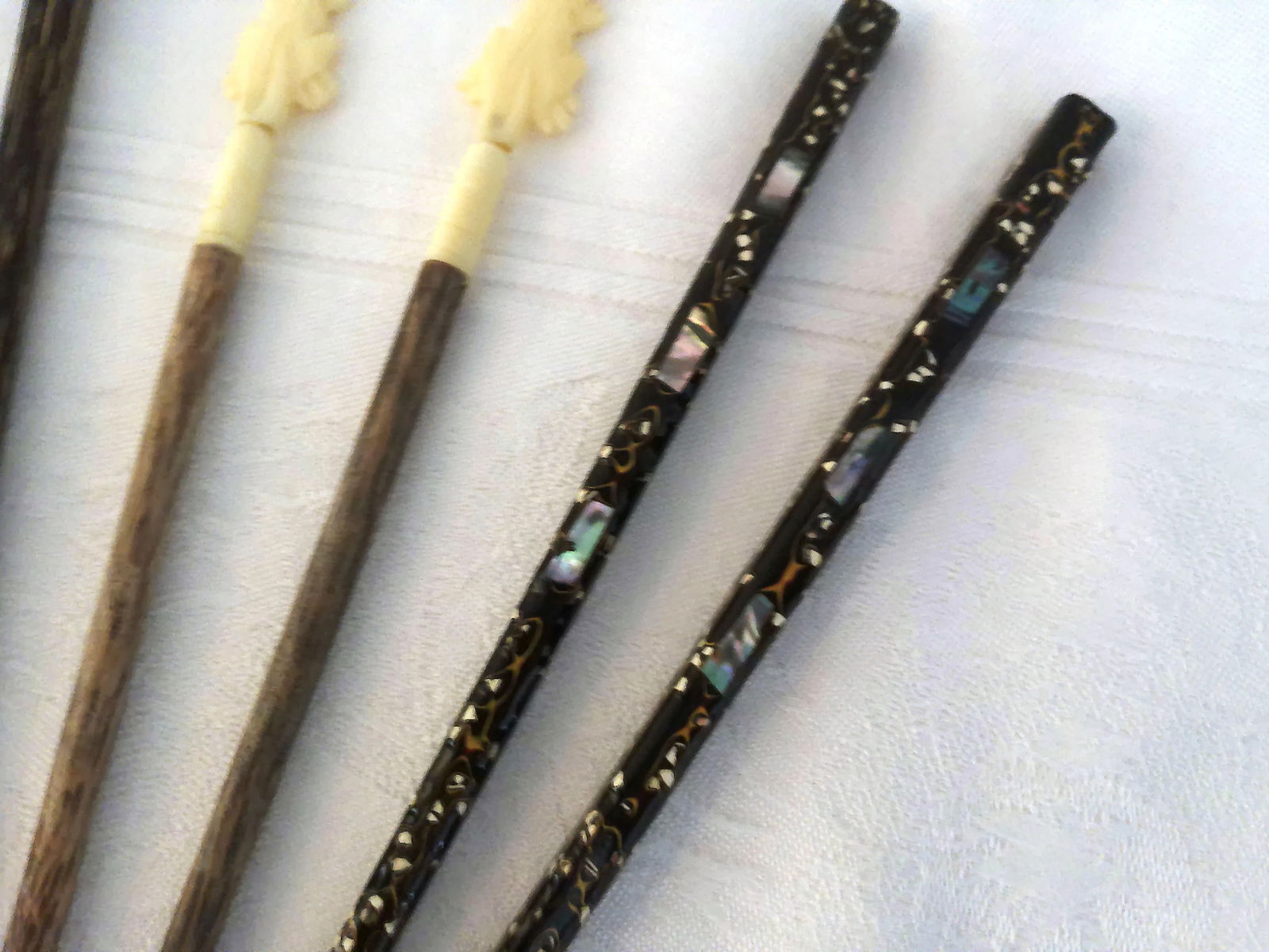 Mid-Century Asian Chopsticks, Set of 6 - 4