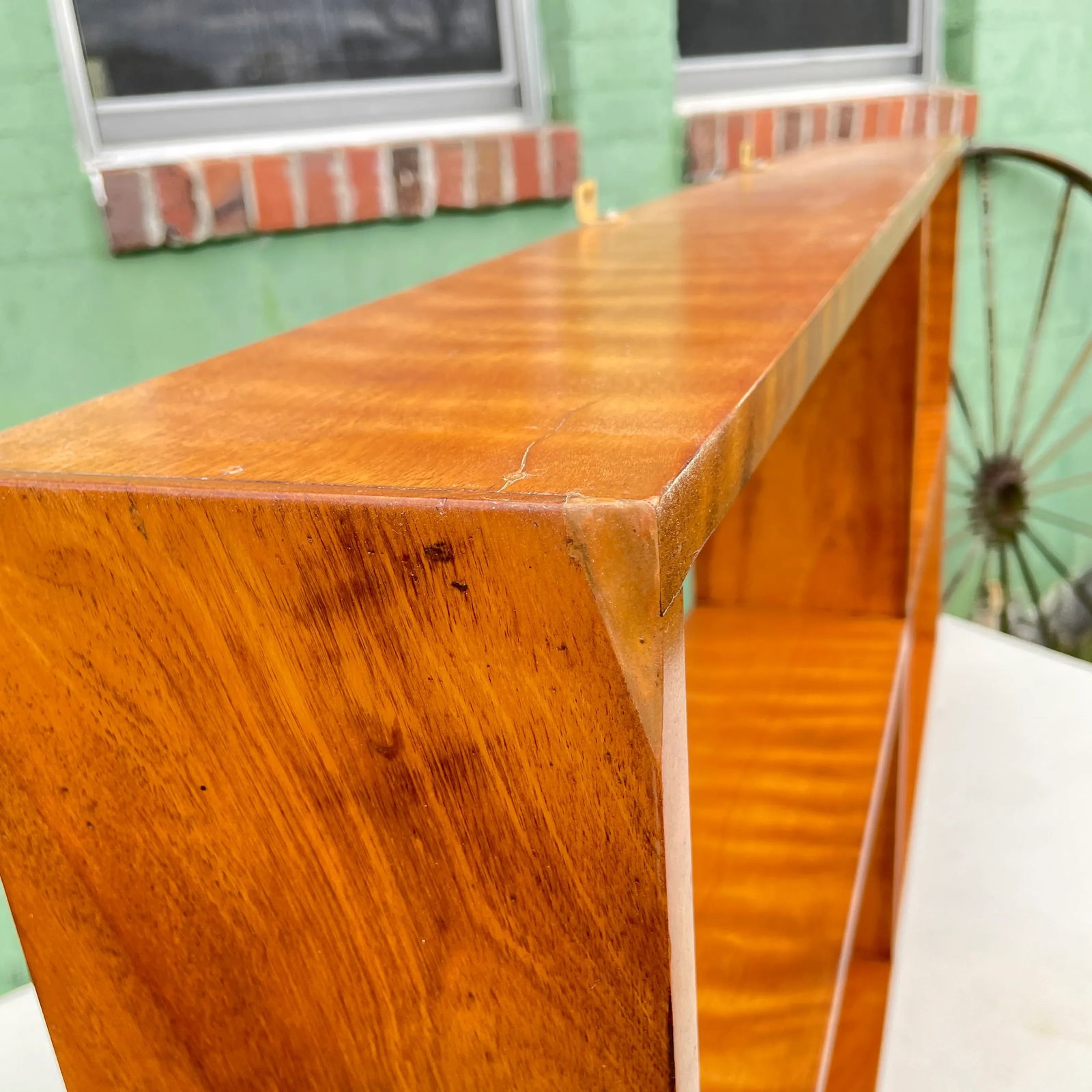Mid Century Curly Maple Wall Shelf - 7
