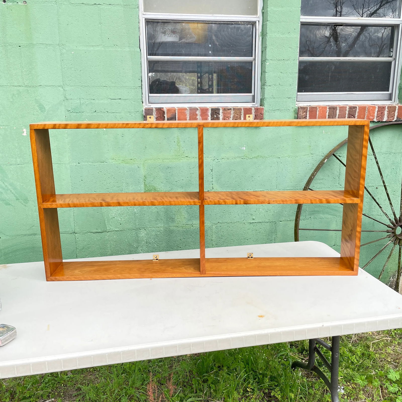 Mid Century Curly Maple Wall Shelf - 9