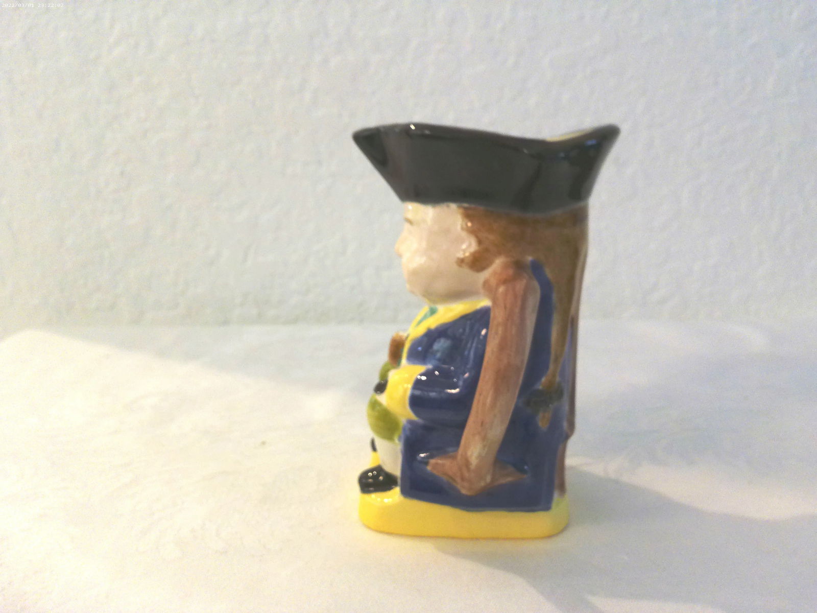 Mid-Century Americana Ceramic Toby Pitcher - 2