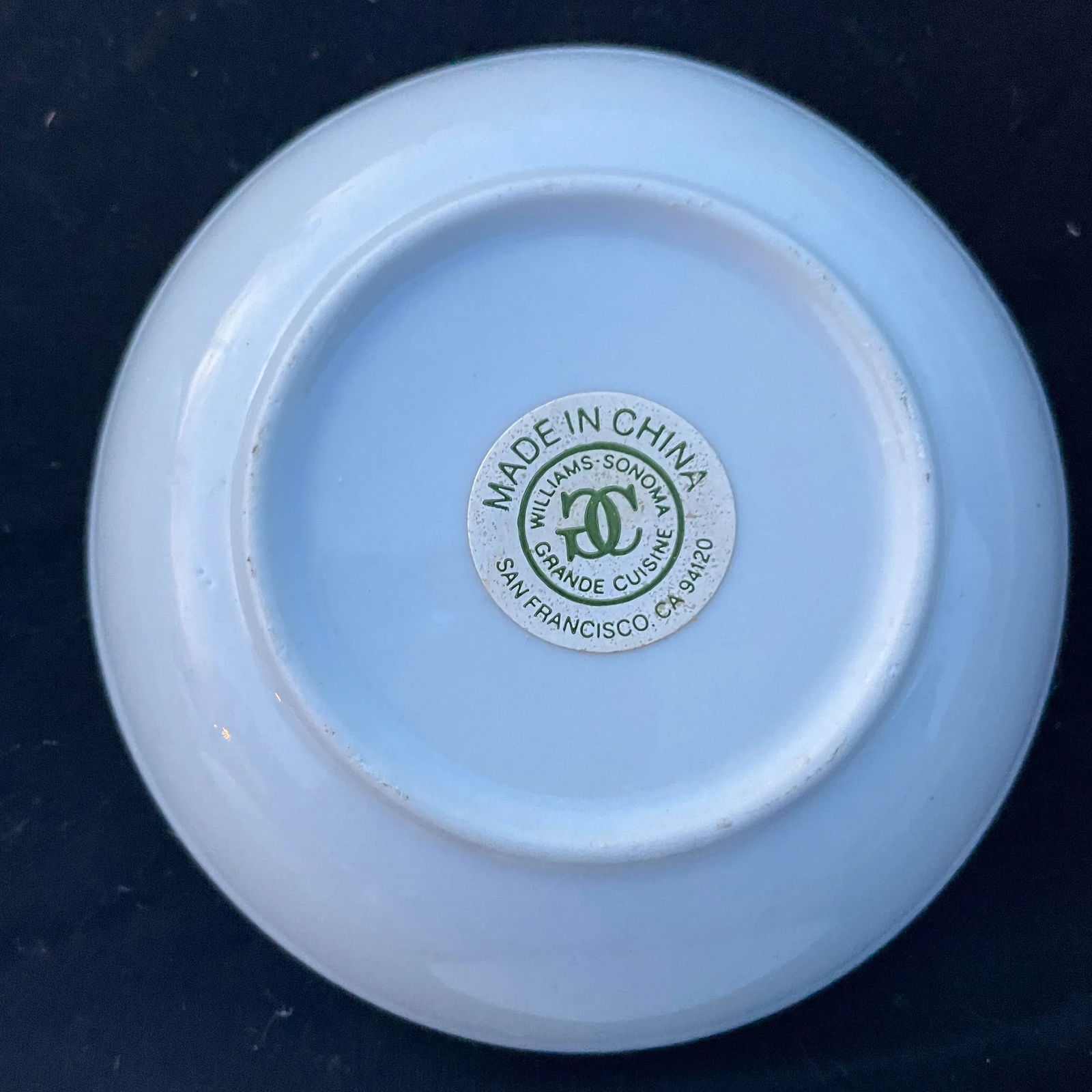 Contemporary Williams and Sonoma Blue and White Finger Bowls- Set of 8 - 3