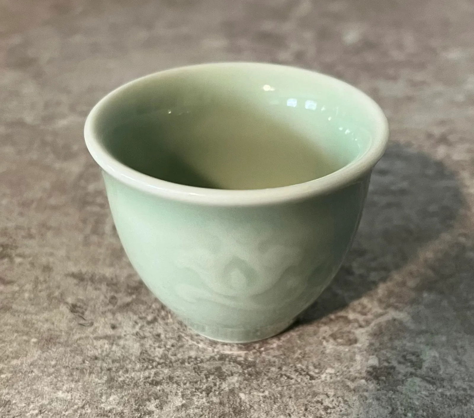 Late 20th Century Celadon Lotus Design Tea Set- 7 Pieces - 5