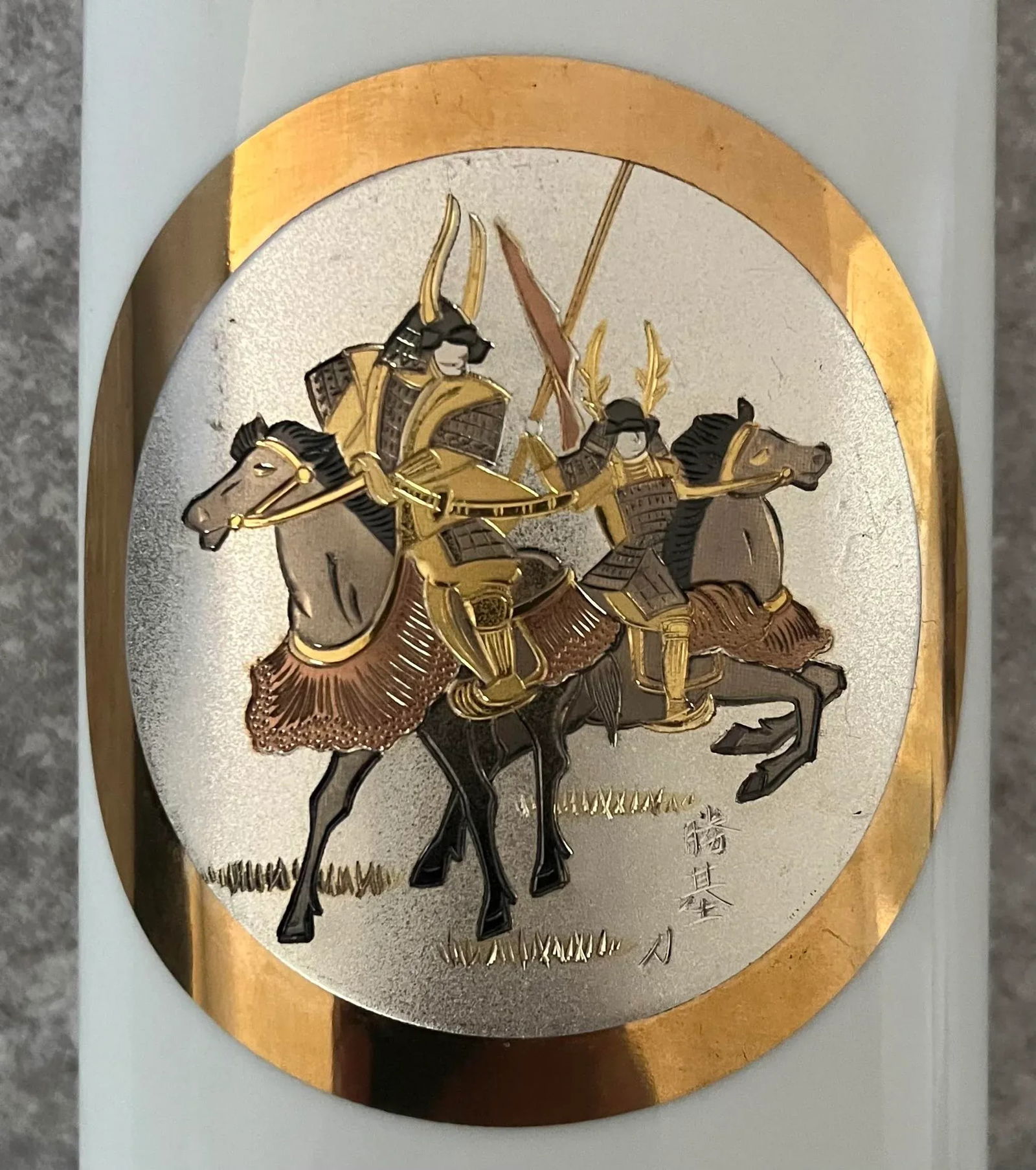 1950s Samurai Chokin Vase Accented With 24k Gold Trim - 3