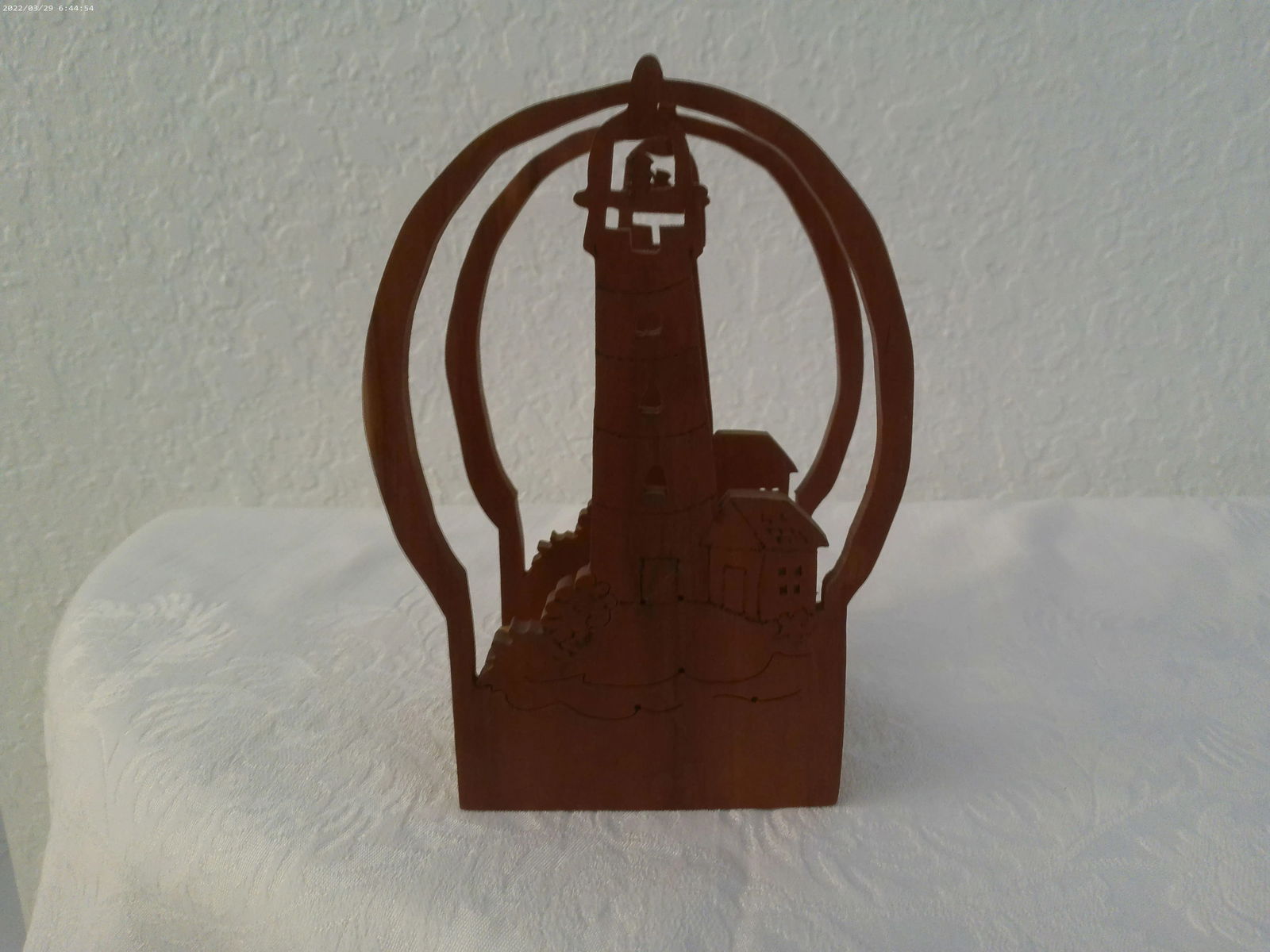 Hand-Made Wood Lighthouse Napkin Holder - 2