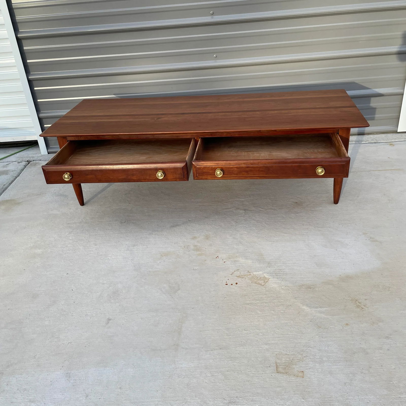 Mid Century / Traditional Solid Cherry Willett Coffee Table - 5