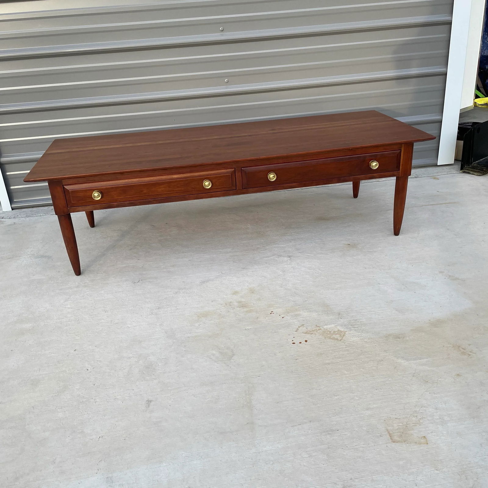 Mid Century / Traditional Solid Cherry Willett Coffee Table - 9