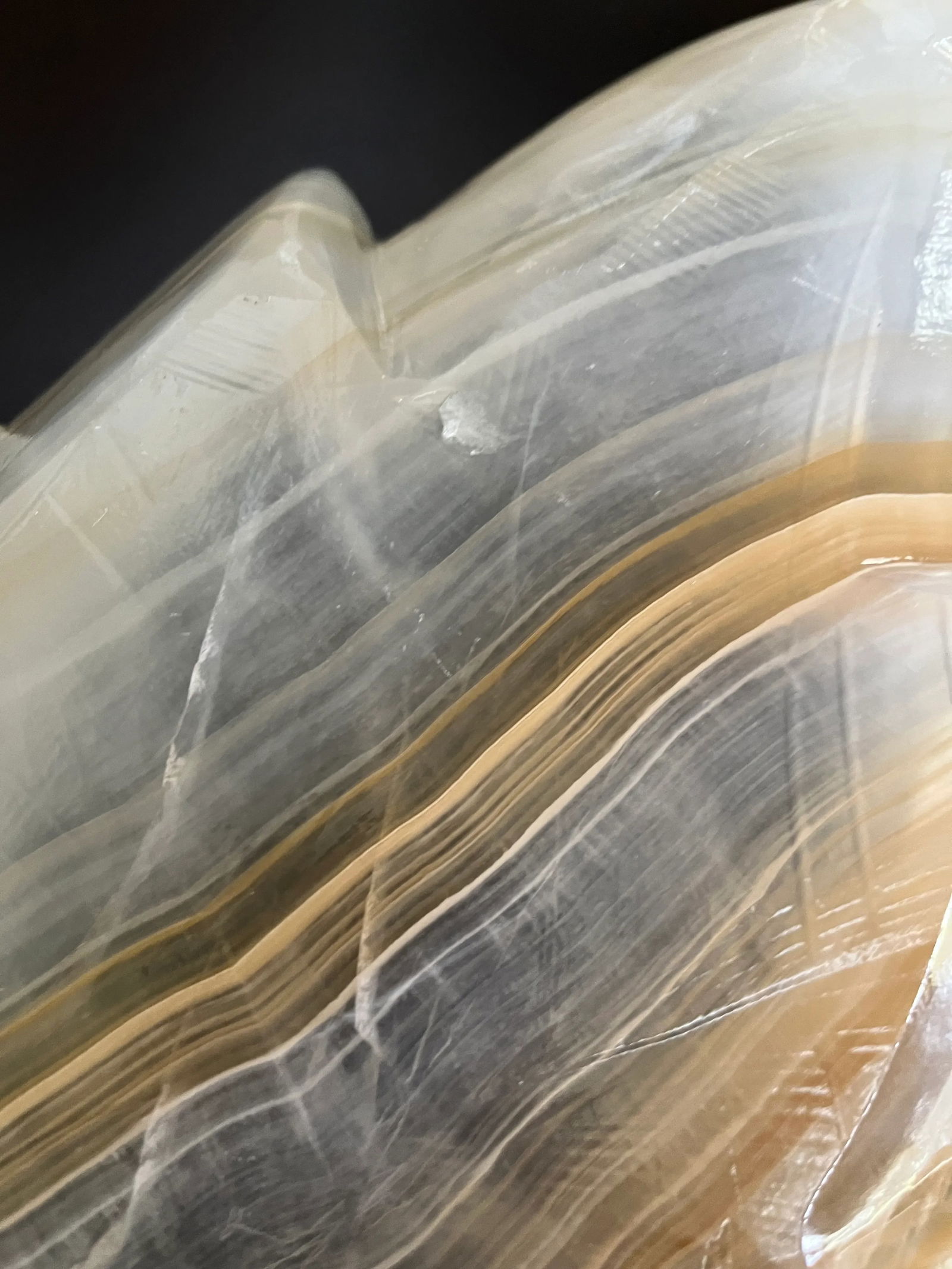 1950s Large Onyx Leaf Shaped Catchall- Italy - 9