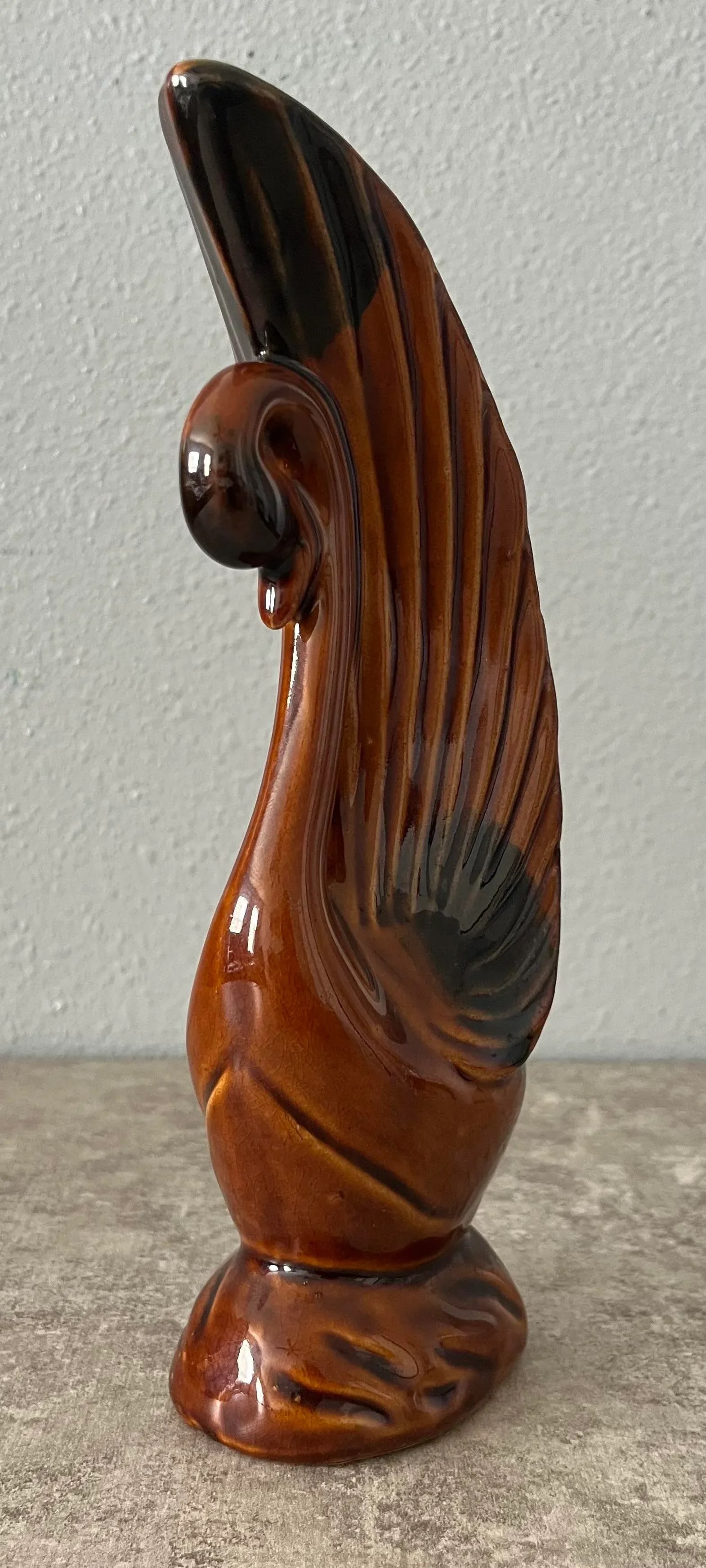 Mid Century Modern Porcelain Swan Figurine - 3