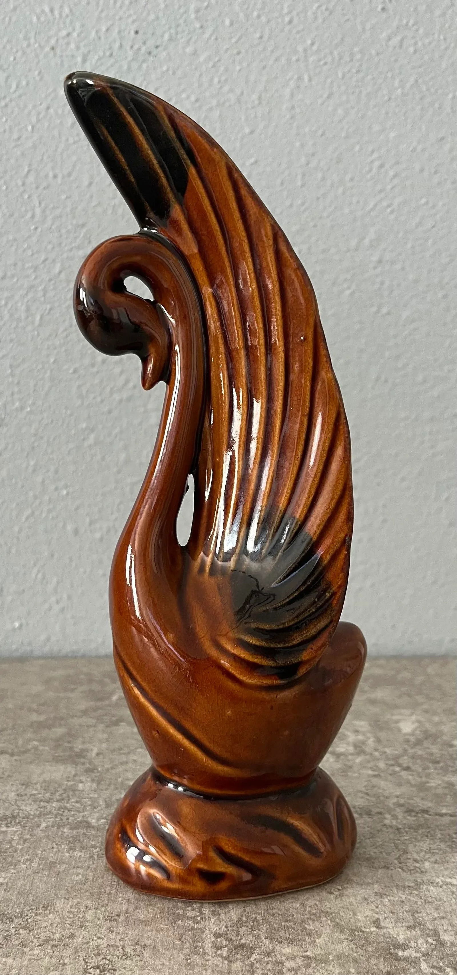 Mid Century Modern Porcelain Swan Figurine - 4