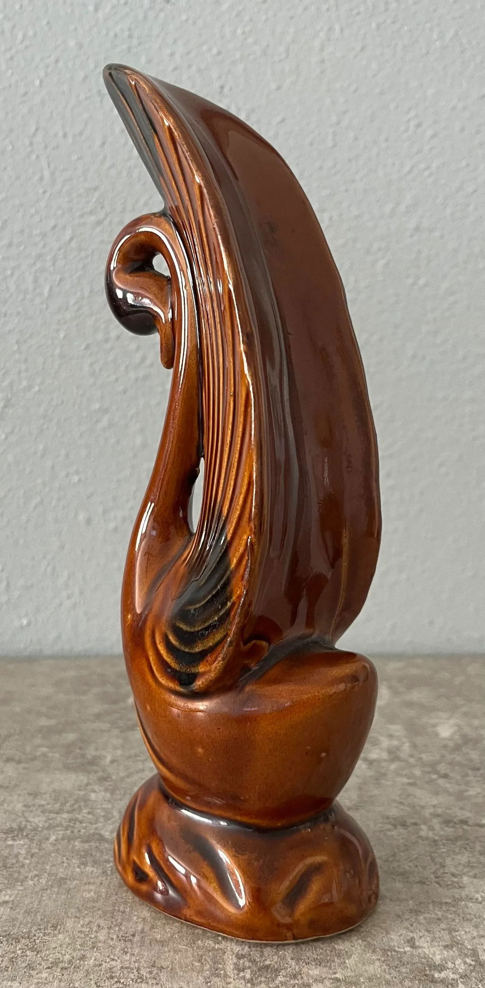 Mid Century Modern Porcelain Swan Figurine - 5