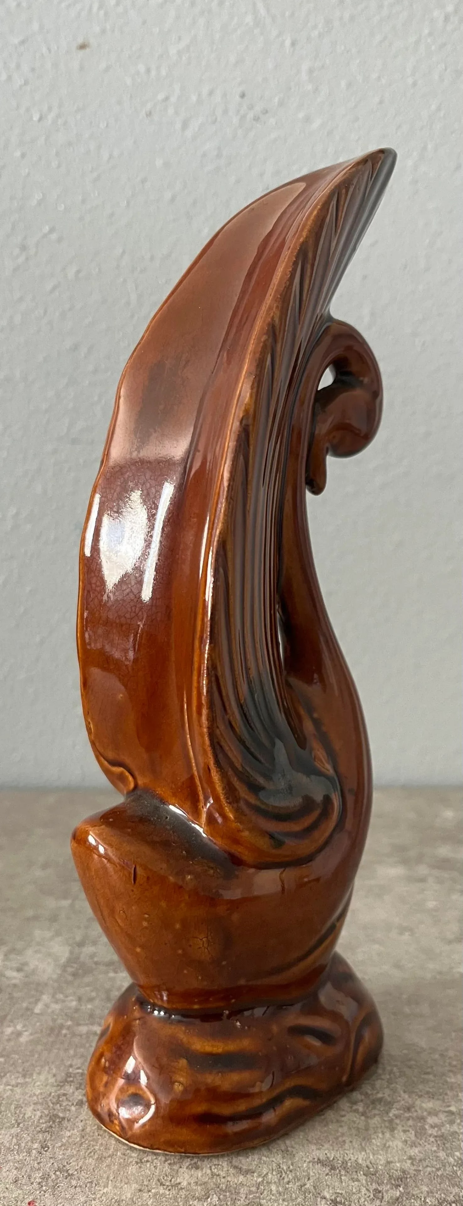 Mid Century Modern Porcelain Swan Figurine - 7