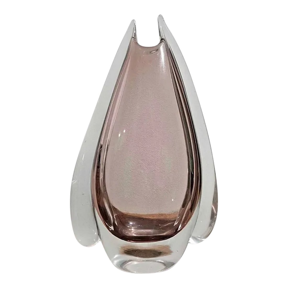 Large Global Views Fin Vase- Pink