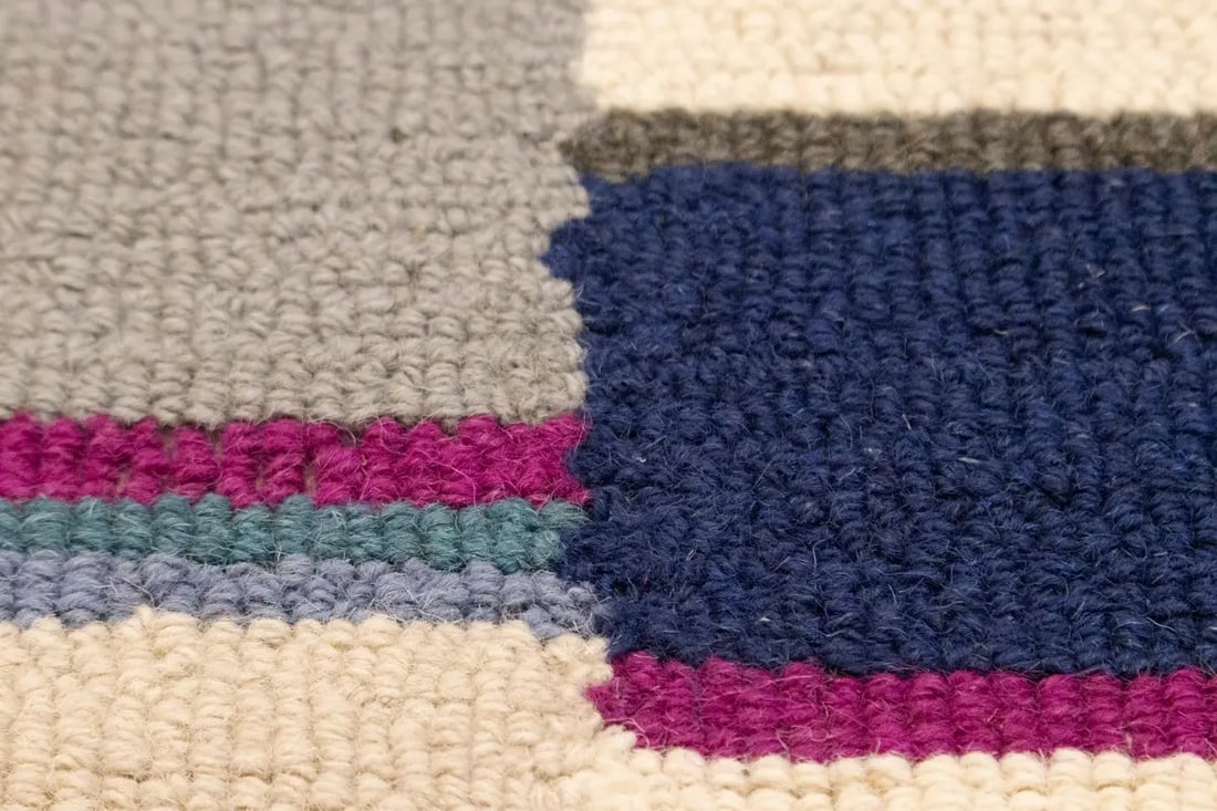 Multicolored Stripes 5X8 Hand-Tufted Modern Rug - 11