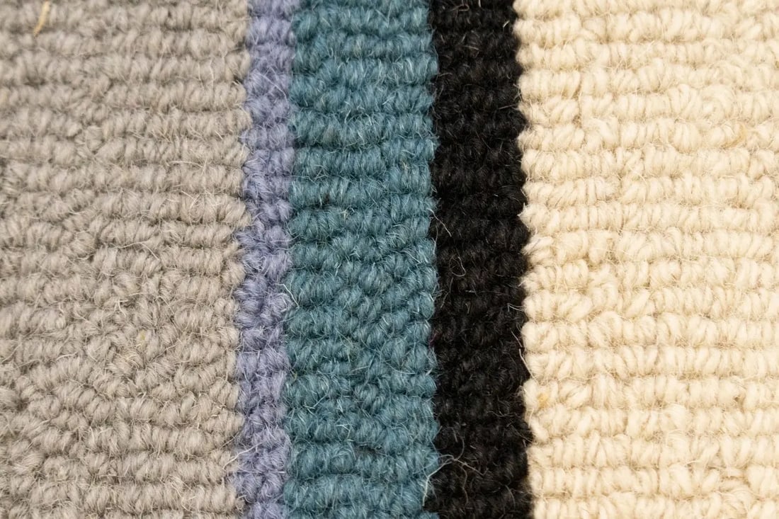 Multicolored Stripes 5X8 Hand-Tufted Modern Rug - 6