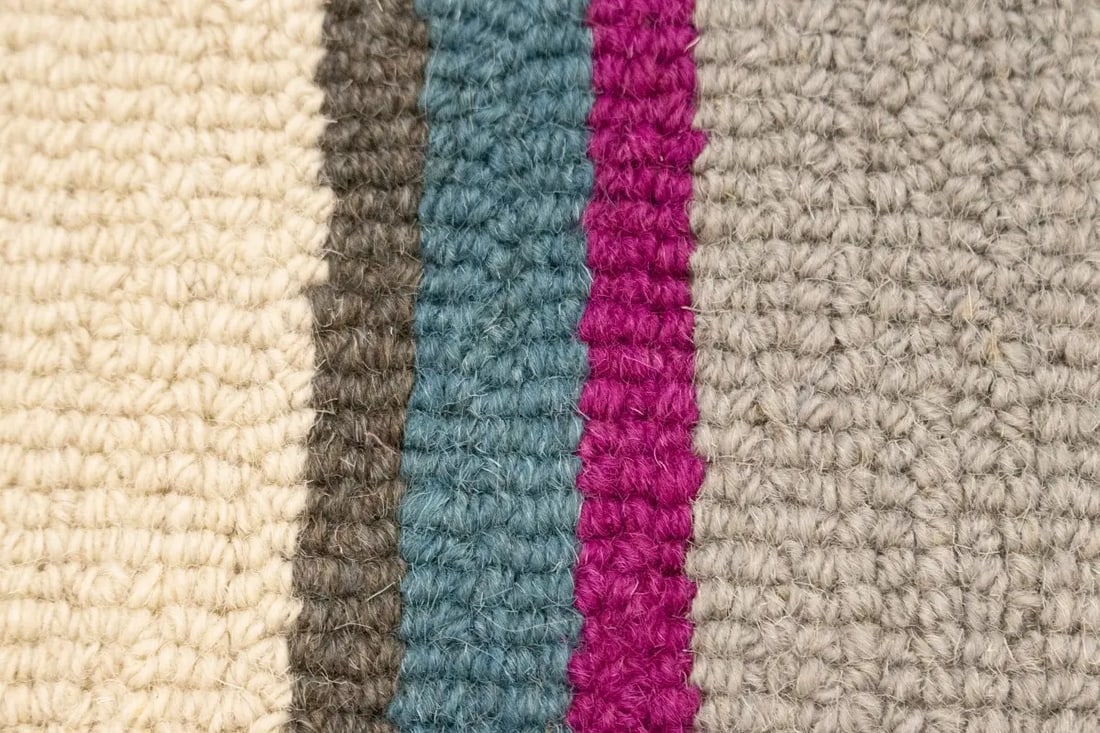 Multicolored Stripes 5X8 Hand-Tufted Modern Rug - 7