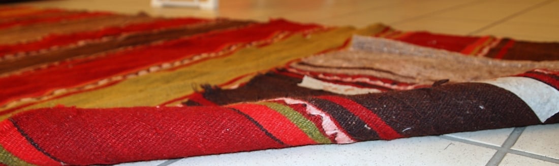 Handmade vintage Persian Ardabil kilim runner 2.6' x 9.5' ( 80cm x 290cm ) 1950s - 11