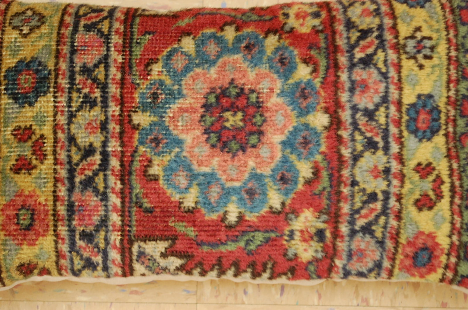 Hand-Made Pillow Cushion Rug 1'2" x 1' 8" - 3