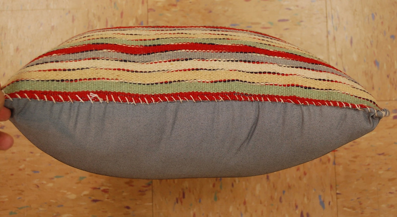 Hand-Made Pillow Cushion Rug 1'4" x 1' 5" - 5