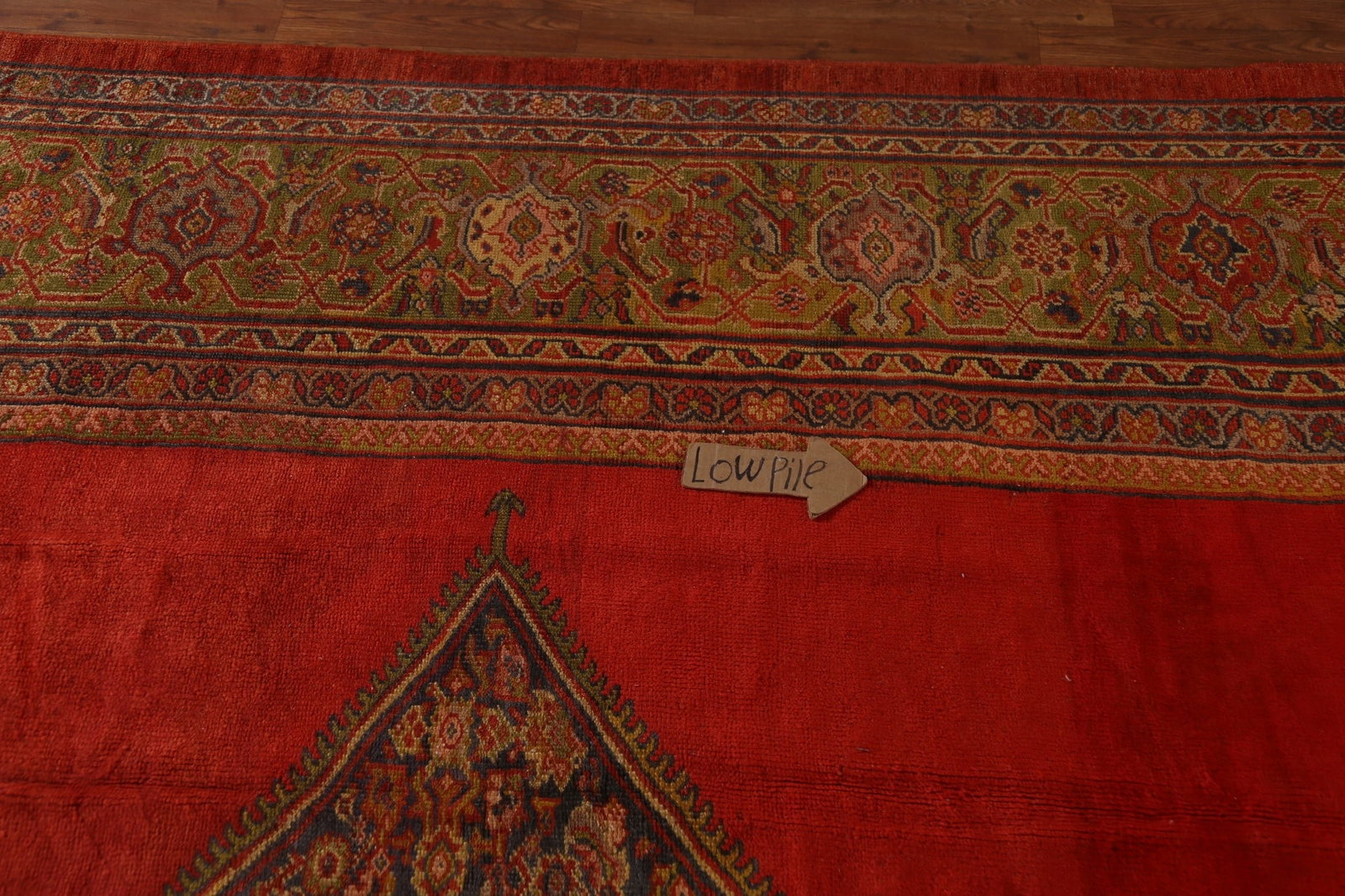 Pre-1900 Vegetable Dye Sultanabad Persian Large Rug 10x17 - 14