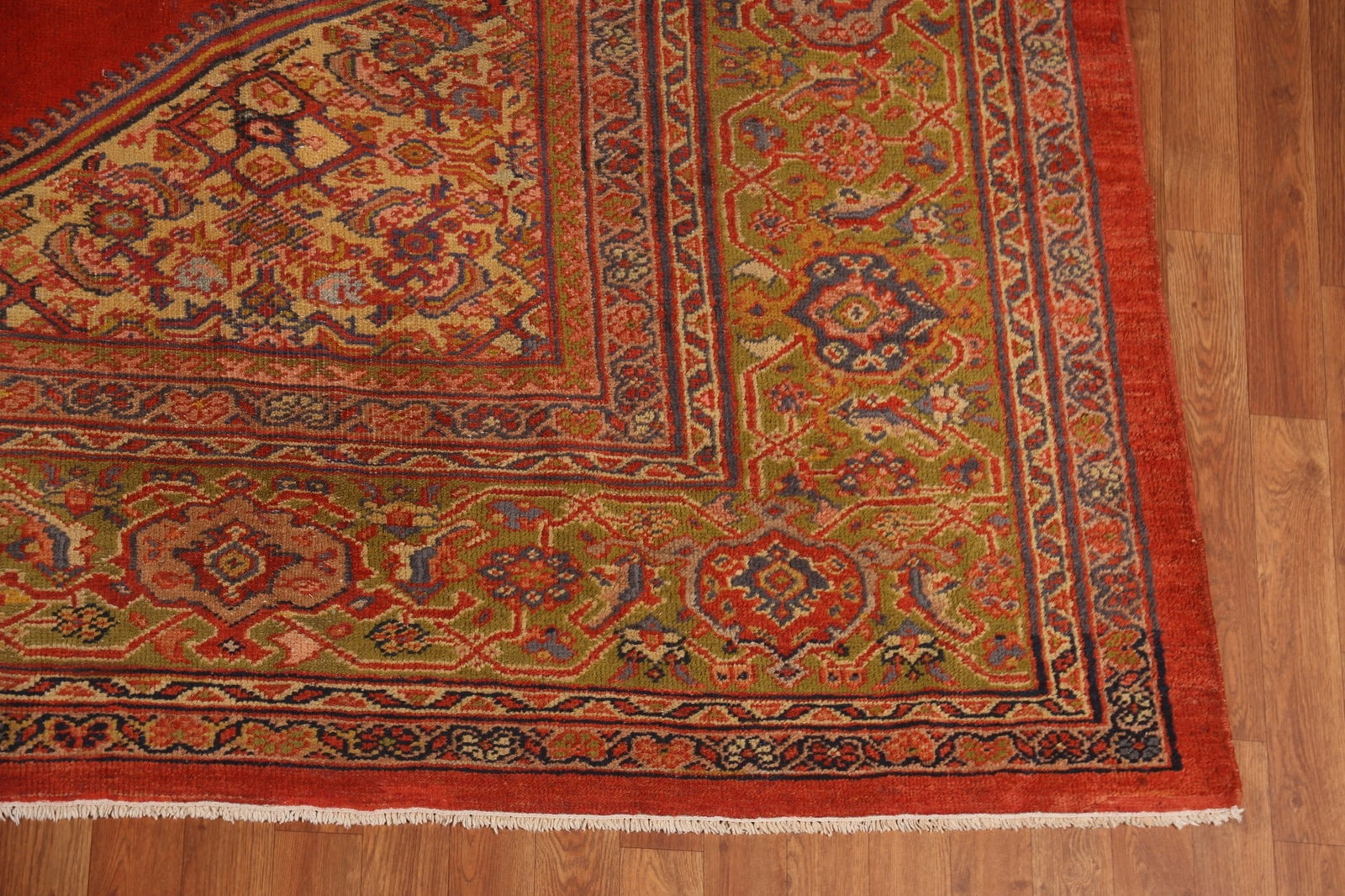 Pre-1900 Vegetable Dye Sultanabad Persian Large Rug 10x17 - 5
