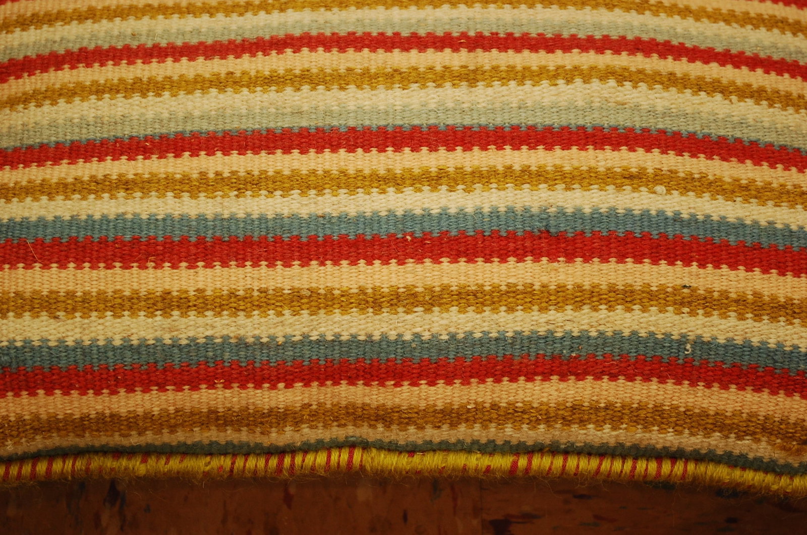 three Hand-Made Pillow Cushion Rug 1'6" x 1' 10" - 3