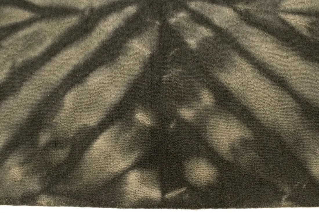 Dark Brown Tie-Dye 5X8 Hand-Tufted Modern Rug - 9