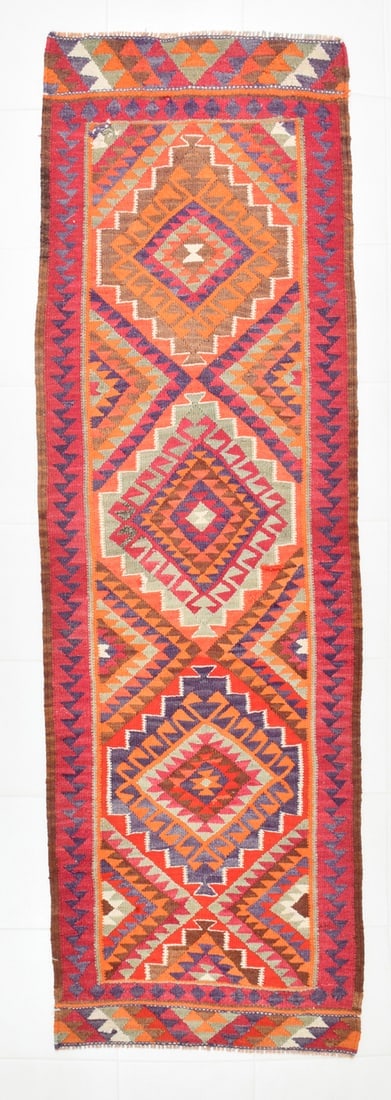 3'1'' x 9'8'' Turkish Handmade Kilim Rug - 33746 (1 of 19)