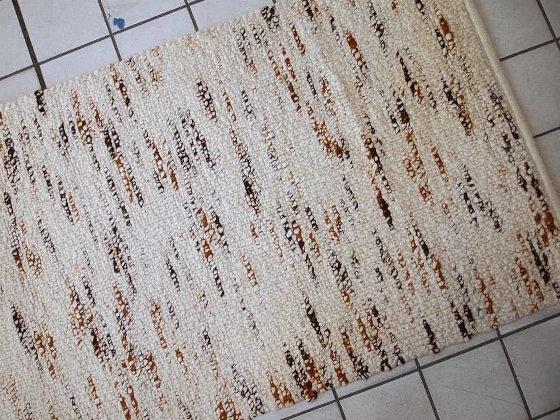 Handmade vintage Indian kilim runner 2.9' x 12.3' (90cm x 375cm) 1980s - 4