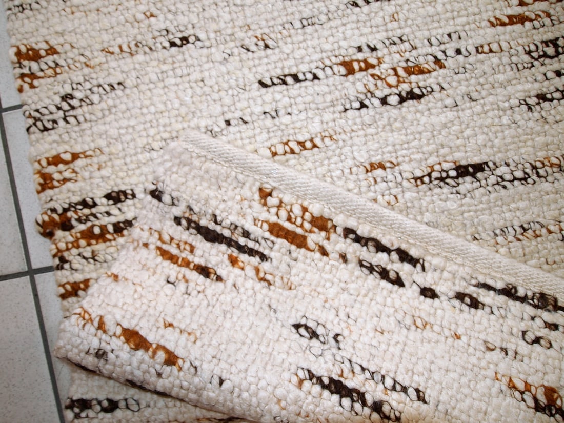 Handmade vintage Indian kilim runner 2.9' x 12.3' (90cm x 375cm) 1980s - 6