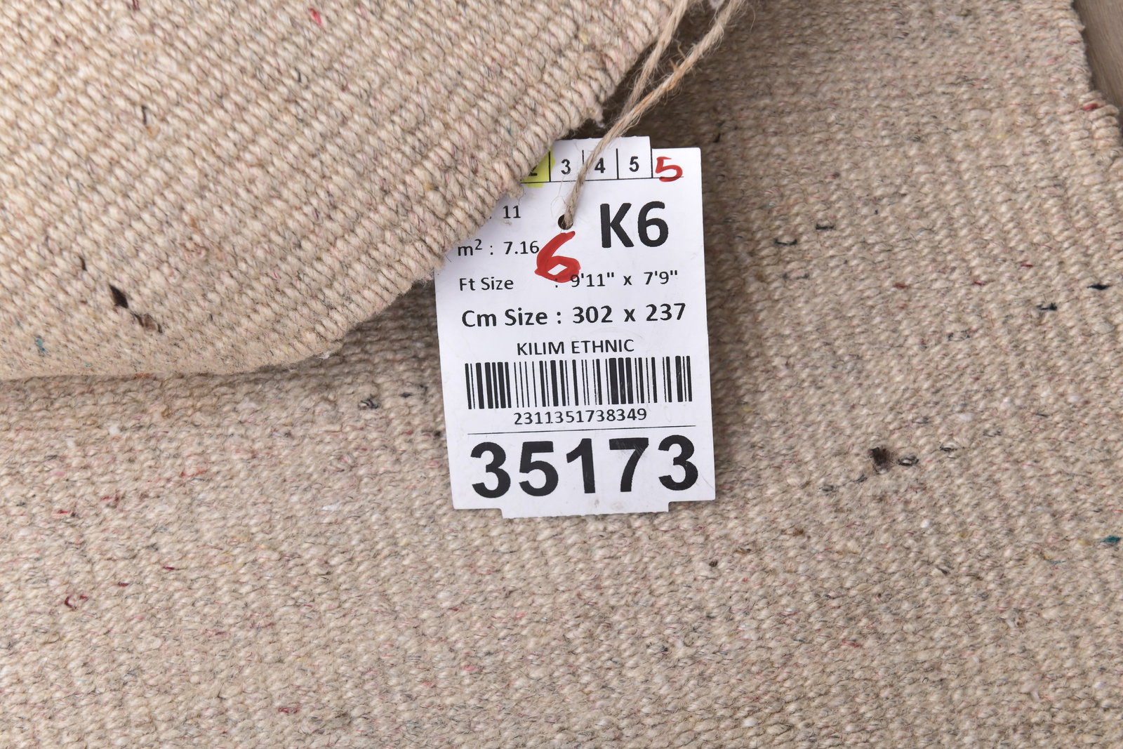 7'9'' x 9'10'' Turkish Handmade Kilim Rug - 35173 - 14