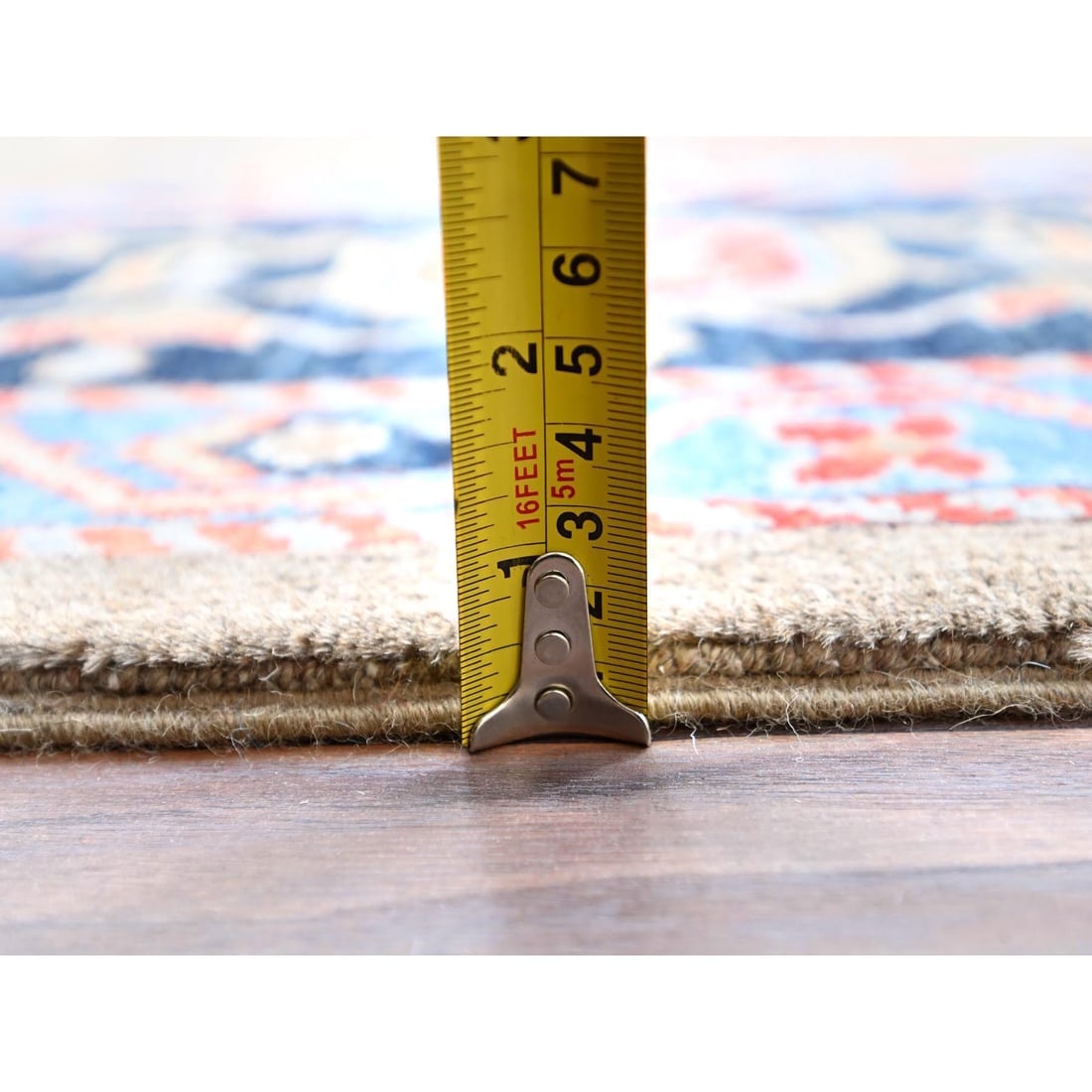 Brown, Natural Wool, Hand Knotted, Serapi Heriz Design, Oriental Rug - 10