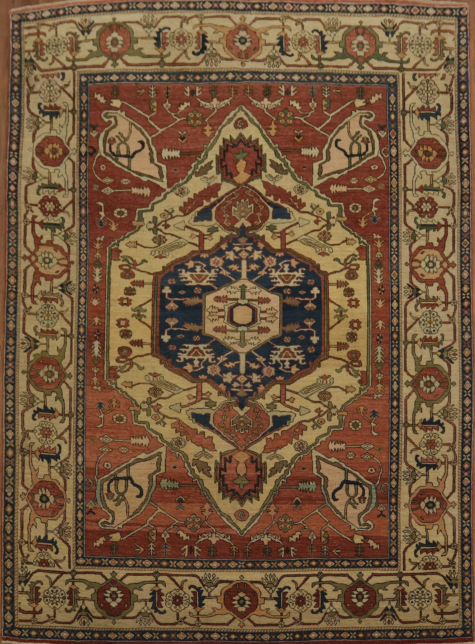 Luxury Vegetable Dye Heriz Serapi Persian Area Rug 6x8 (1 of 19)
