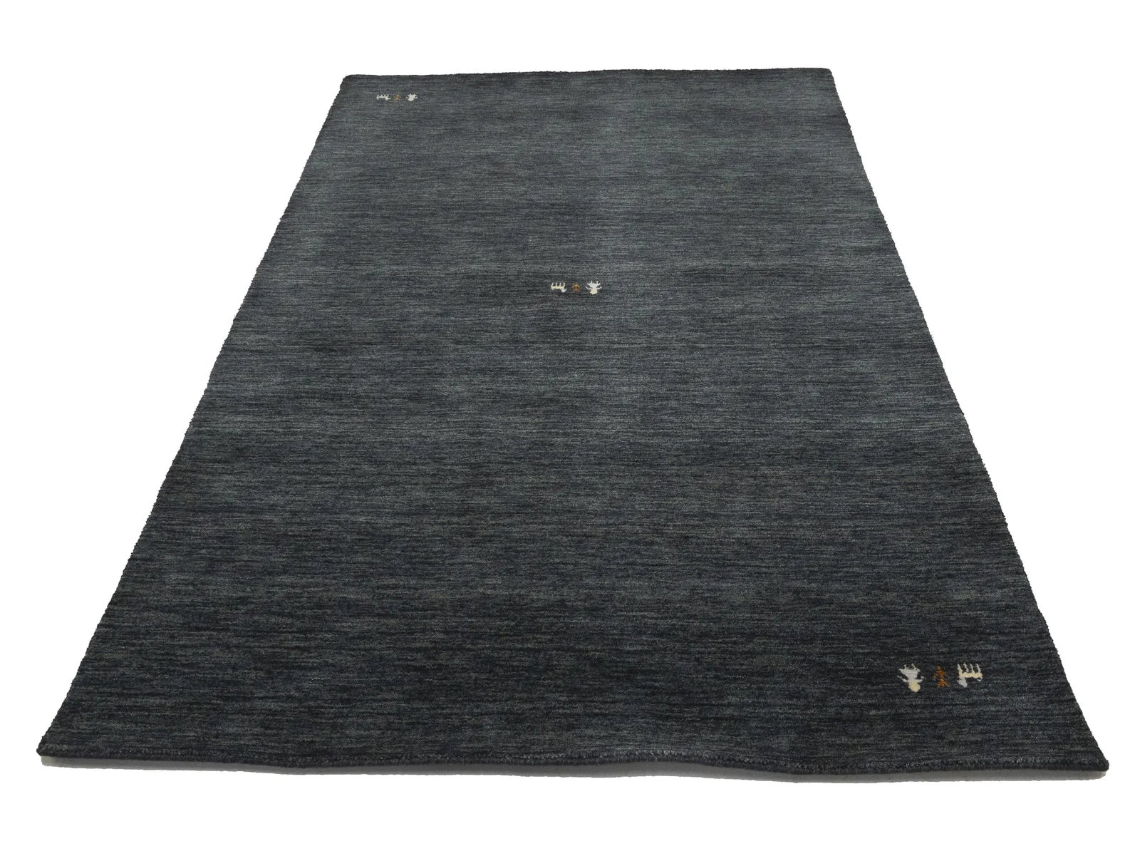 Charcoal Tribal 5X8 Gabbeh Modern Rug - 5