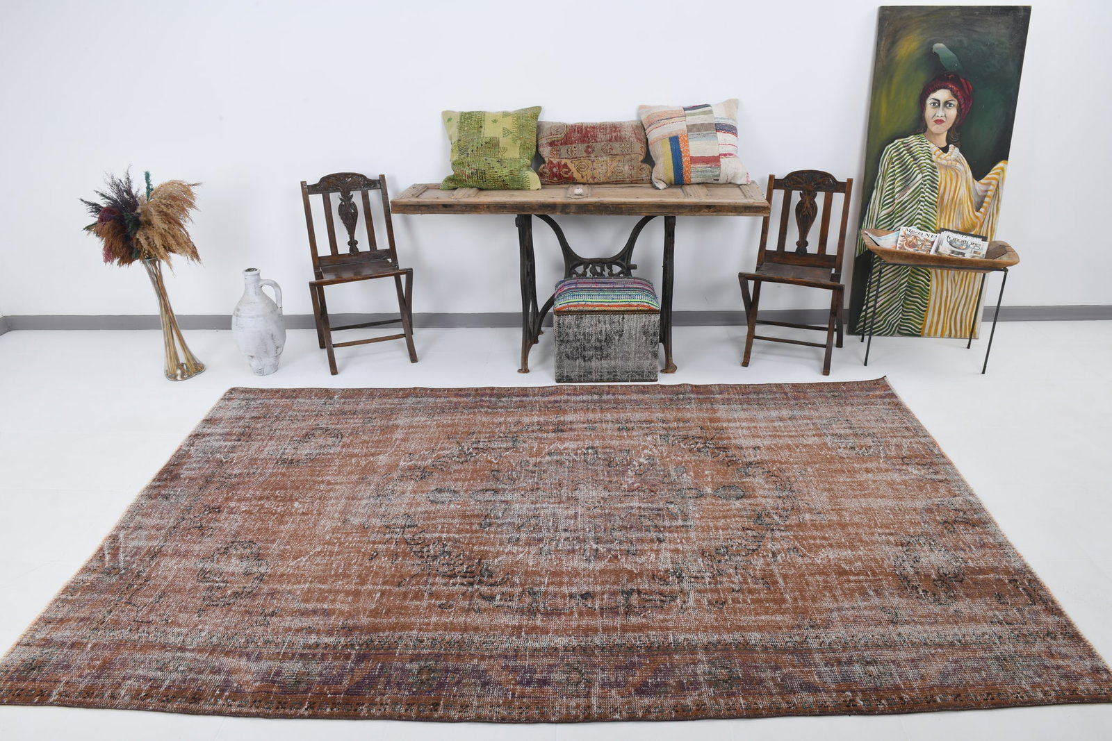 5'10'' x 9'6'' Turkish Handmade Kilim Rug - 18548 - 2