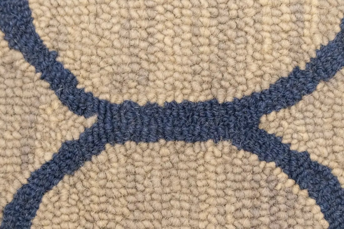 Beige Trellis 5X8 Hand-Tufted Modern Rug - 8